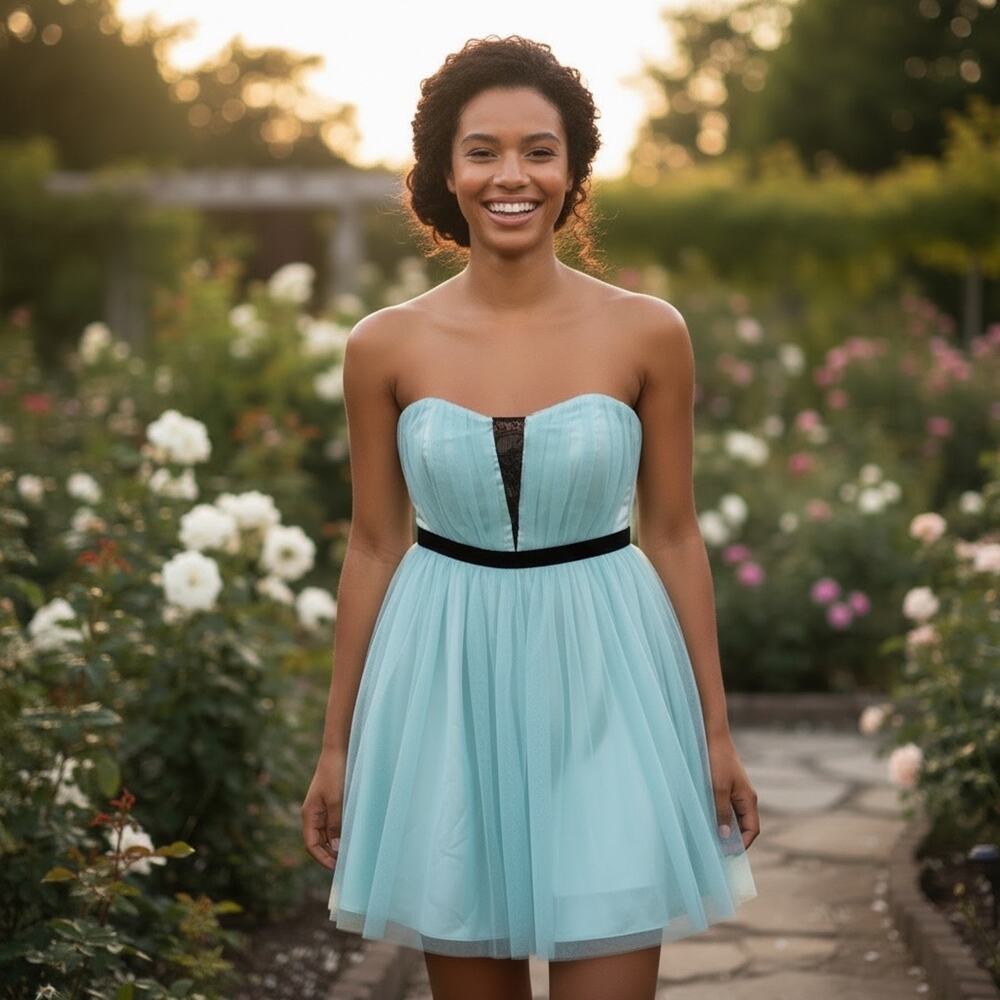 Fit & Flare Tulle Dress Strapless Fairy - Picture 2 of 10